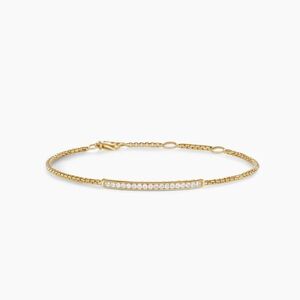 David Yurman Gold Bracelet with Sparkling Accents